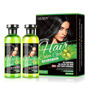 (500 ML) Lichen Hair Color Gel with Argan Oil